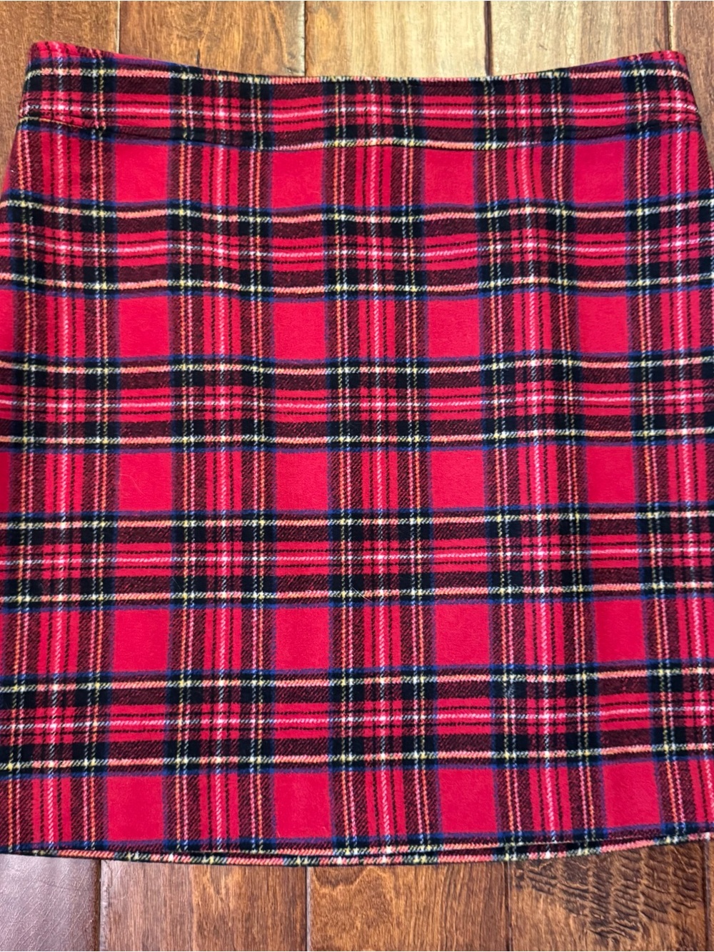 J. Crew tartan  Plaid Mini Skirt women size 14 NWT wool blend lined